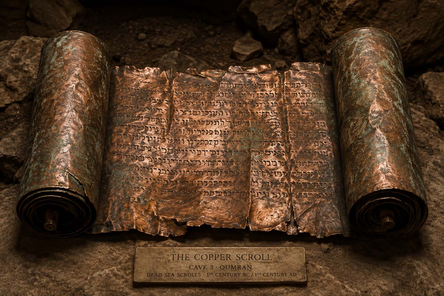 Copper Scroll museum exhibit