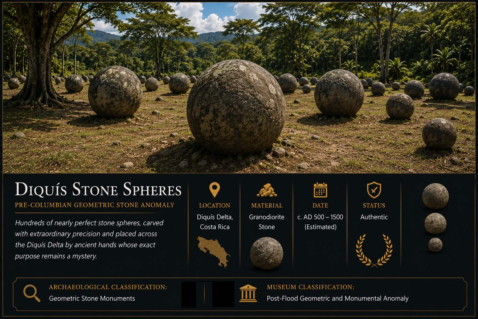 Diquís Stone Spheres museum exhibit