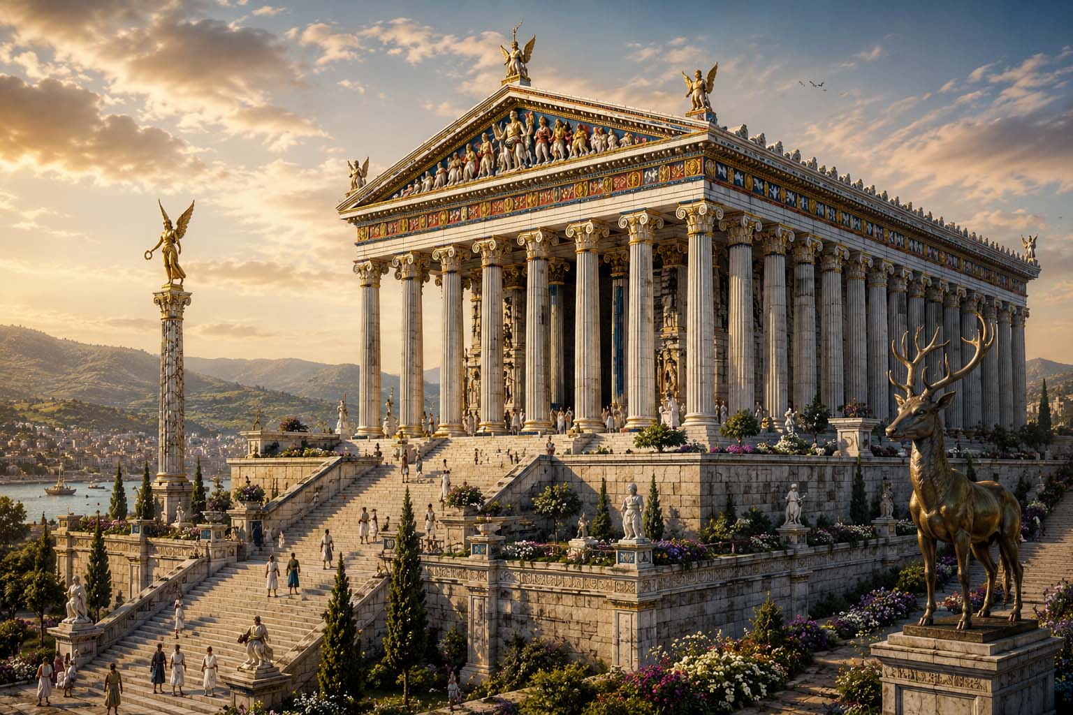 Reconstruction illustration of the Temple of Artemis at Ephesus
